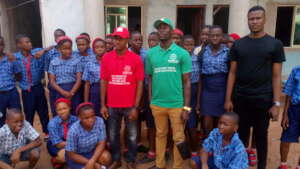 Our team at Nodos Secondary School Nnewi