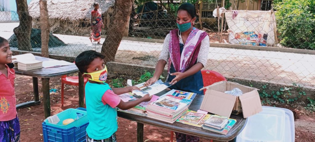India COVID 19  continuing education for children