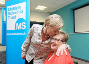 Lindsay, an Advanced MS Champion, with a patient