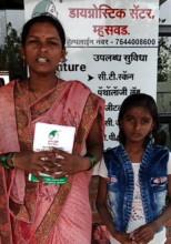 Sheetal, a parent with her Child