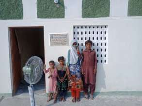 Kids with their New House