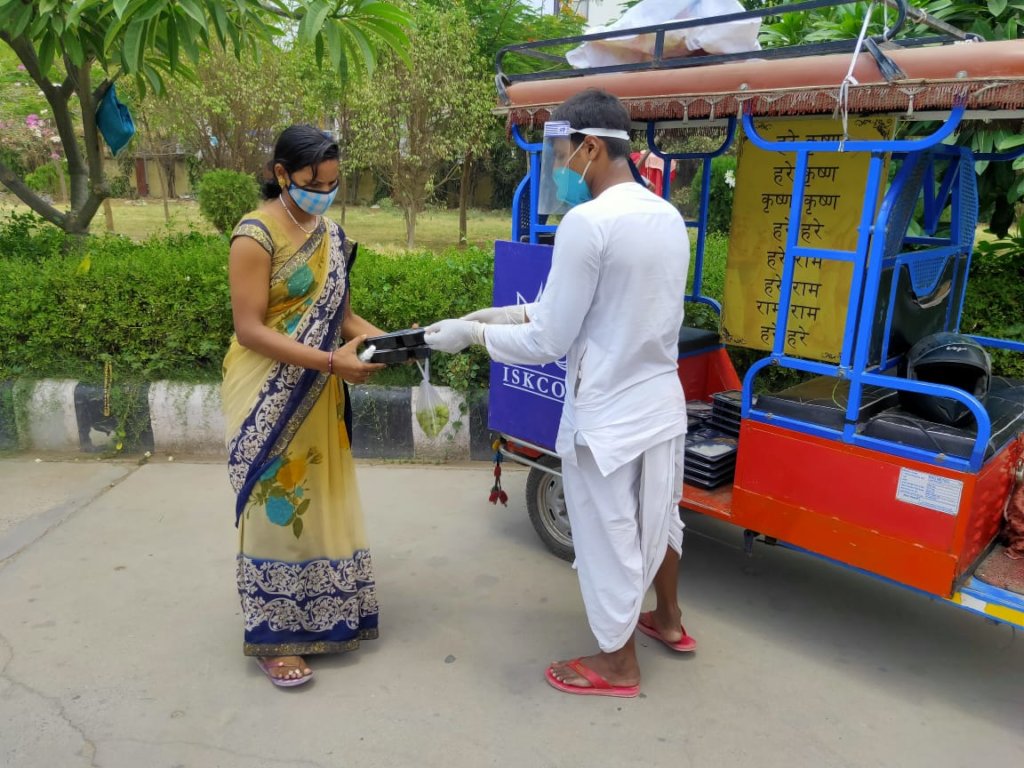 Providing meal to relative of patient at Hospital