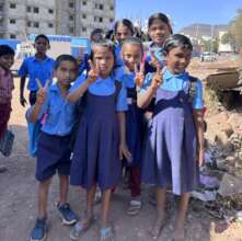 School children conquer hopelessness