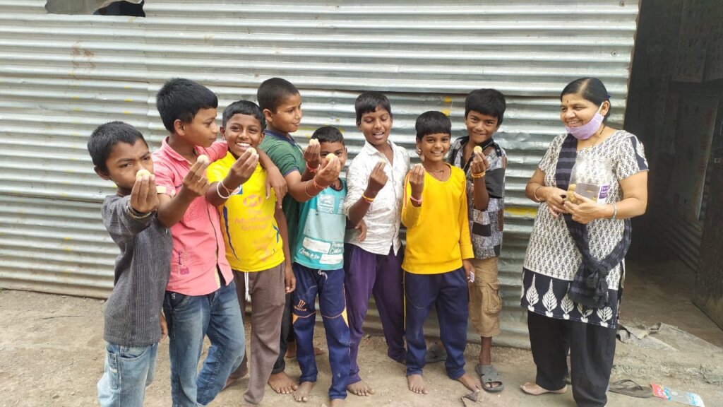 Help tribal children to eat and grow in India