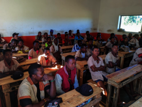 A class of upper secondary students in Ifarantsa