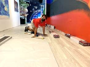 VICM Staff Install Vinyl Plank Flooring