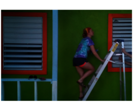 Painting a house in Aguadilla, PR
