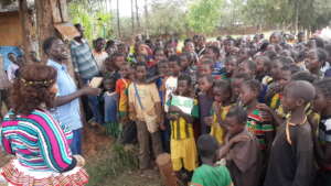 educ materials on distribution to marginalized