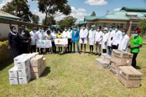 Hospital staff relieved to see PPE delivery