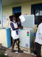 Vaccination storage fridge just delivered