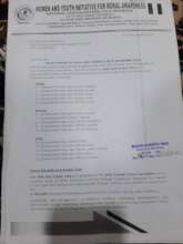 Approval letter from the Ministry of Education
