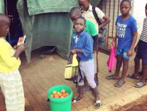 Our gardens provide surplus produce for our kids