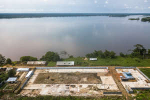 A cogeneration plant is under construction