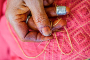 Weaving magic with their threads and fingers