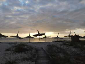 Sunset on Kinburn Spit