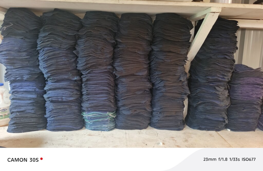 Samples of ready made absorbers