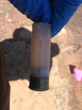 Evidence gathered from a poaching crime scene