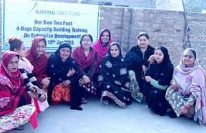 Vocational training taking place in Multan
