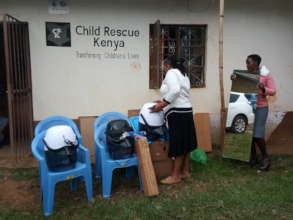 preparing to distribute hairdressing tools