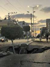 Destruction in Gaza following Israeli strikes