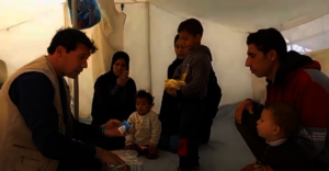 Food distribution in Gaza