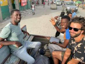 Conner with Junnot and Venel in Haiti