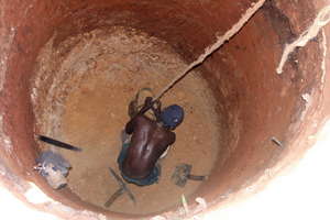 wells are dug by hand