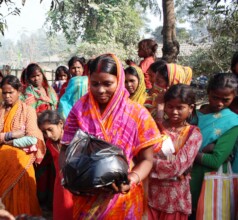 Food package distribution to the rural woman
