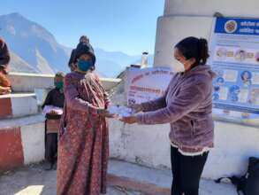 Sanitation kit- soaps to encourage handwashing.