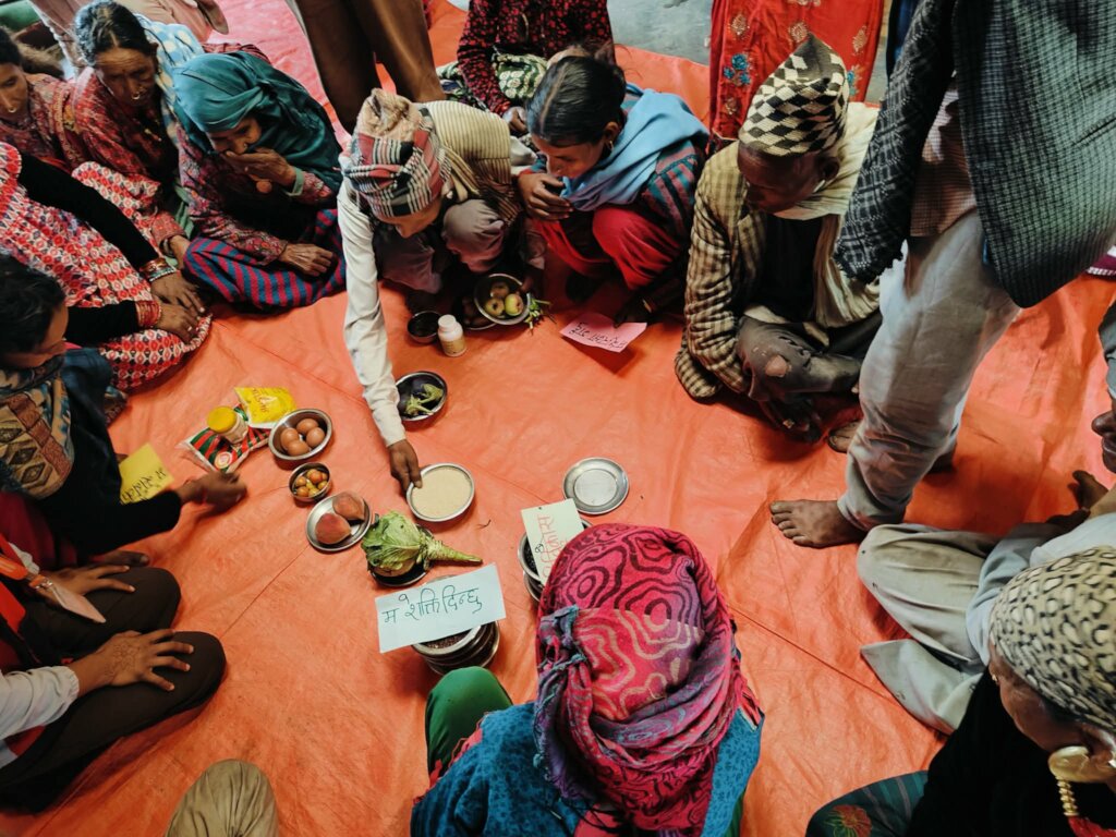 Practical on preparing nutritious food locally