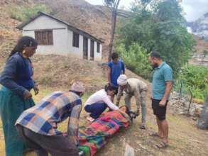 PHASE team and family bring Anjana to hospital