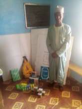 Teaching aids given to principal PLWD school