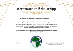Scholarship Certificate
