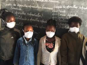 Students in the classroom at Chate Primary School.