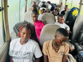 Students en route to high school!