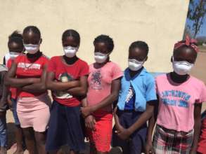 Seventh grade students at Bombofo Primary School