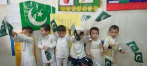 Children celebrating independence day