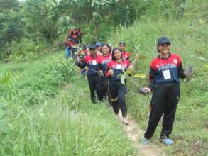 Students volunteering