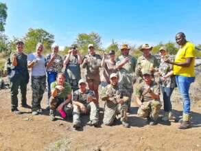 Snare sweep team with 213 snares removed