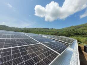 Solar array powering income-generating activites