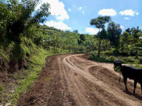 The road up to Mbaata after some repairs
