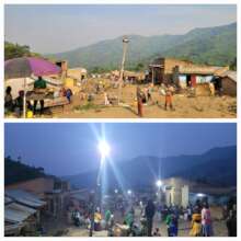Street lighting in Mbata trading centre