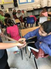 Durham County students meeting a snake!