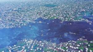 An aerial view of the destruction.