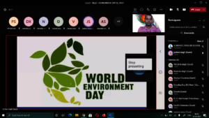 Online session for school students
