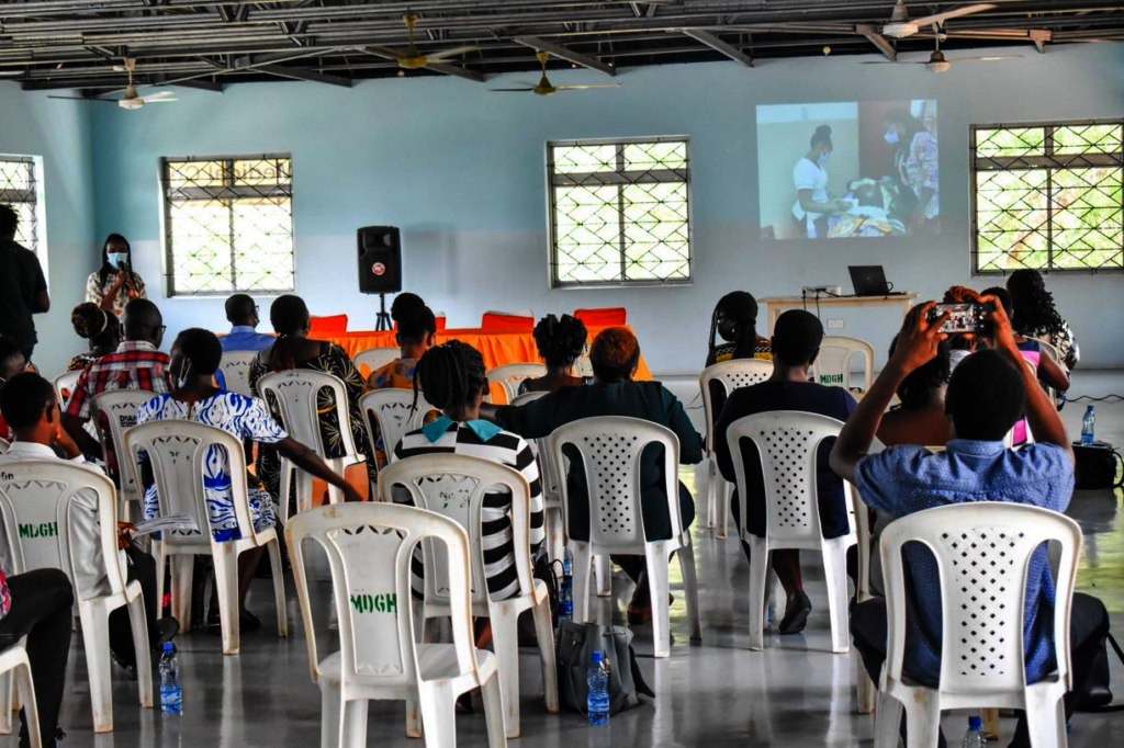Health workers training session at MMC