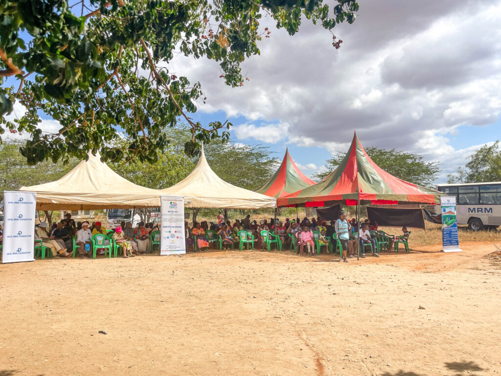 Waiting area at Maungu Medical Camp