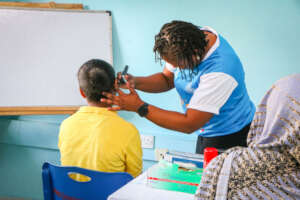 An ENT Check-up for a young patient