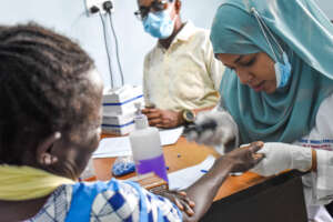 Volunteer Doctors attending to patients.