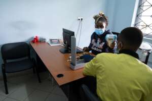 Patient's vital signs check-up before treatment